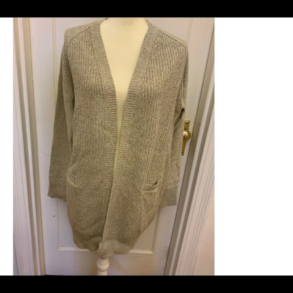 Cloth by design Twisted Open Front Cardigan Size L NWT